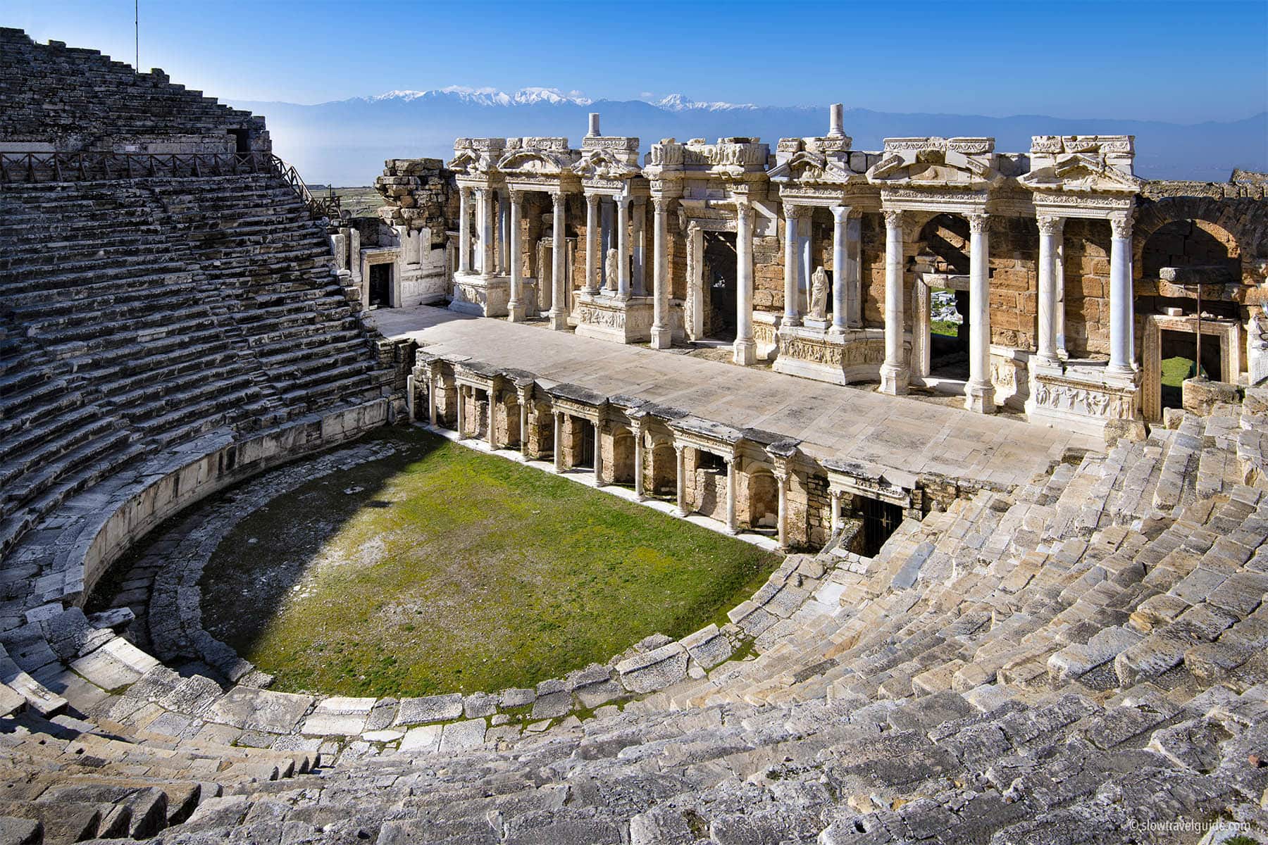 5. Day: Brakfast, Full Day Guided Hierapolis Ancient City Tour / Overnight local bus to Goreme (Cappadocia).